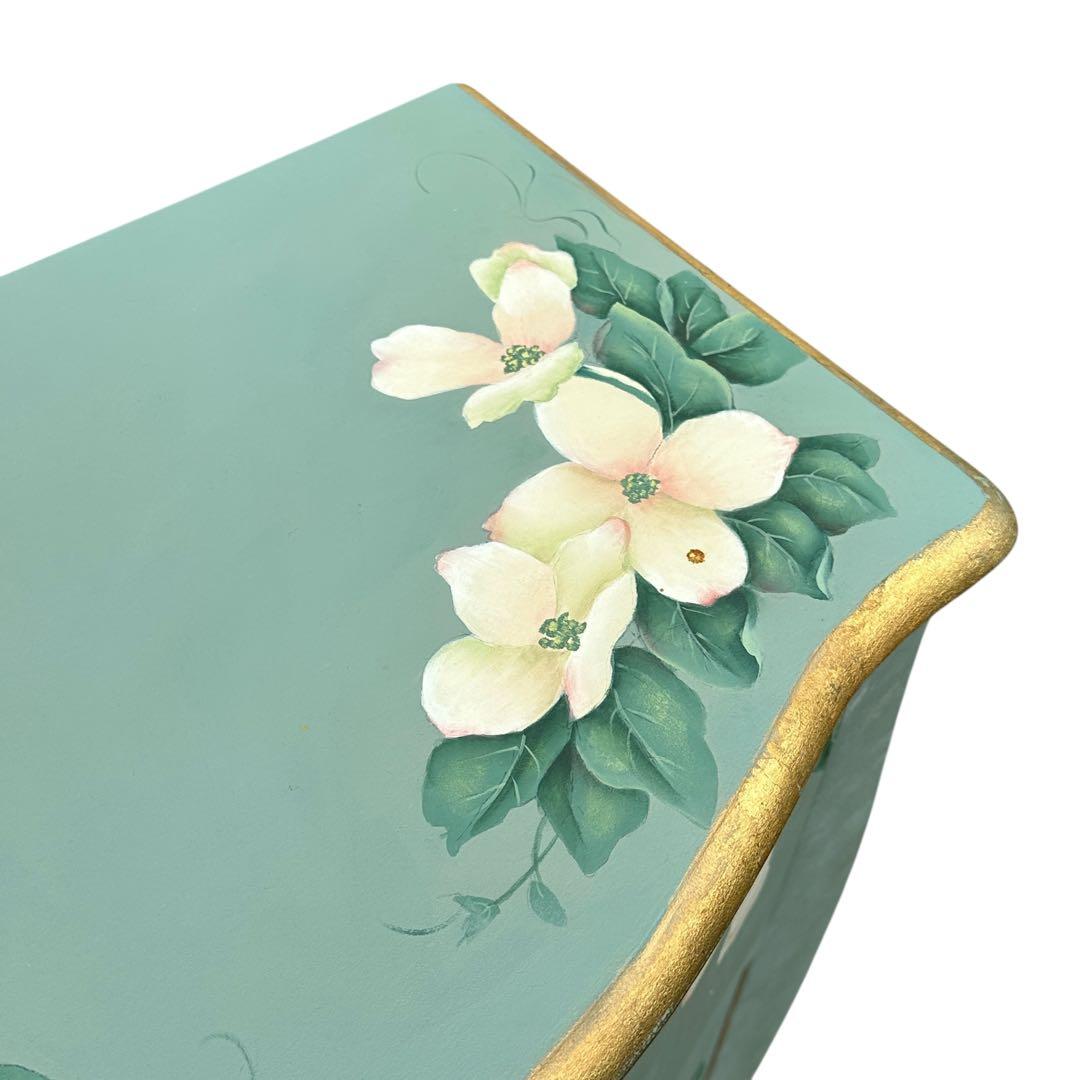 トールペイント ロココ調 コンソール サイドテーブル チェスト