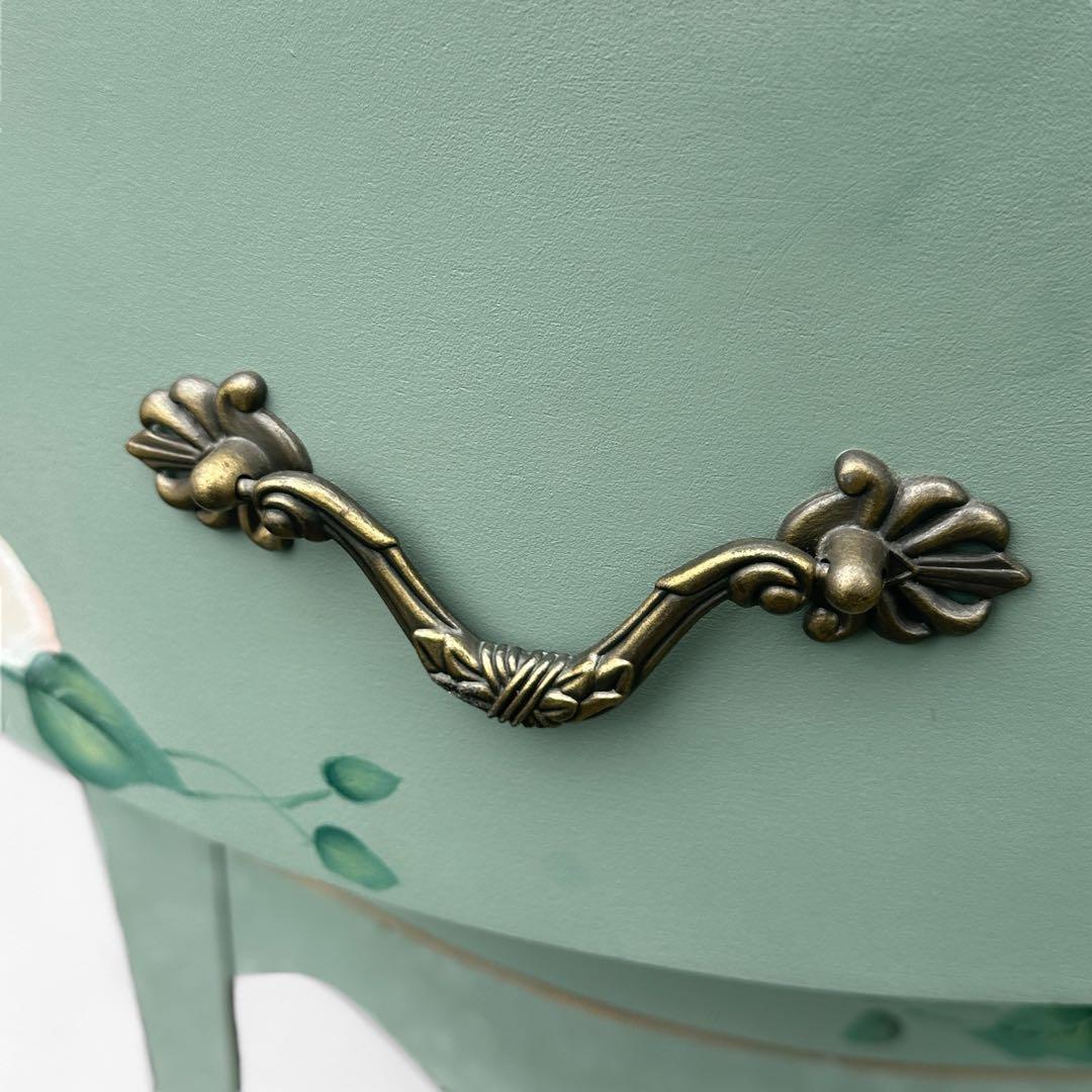 トールペイント ロココ調 コンソール サイドテーブル チェスト