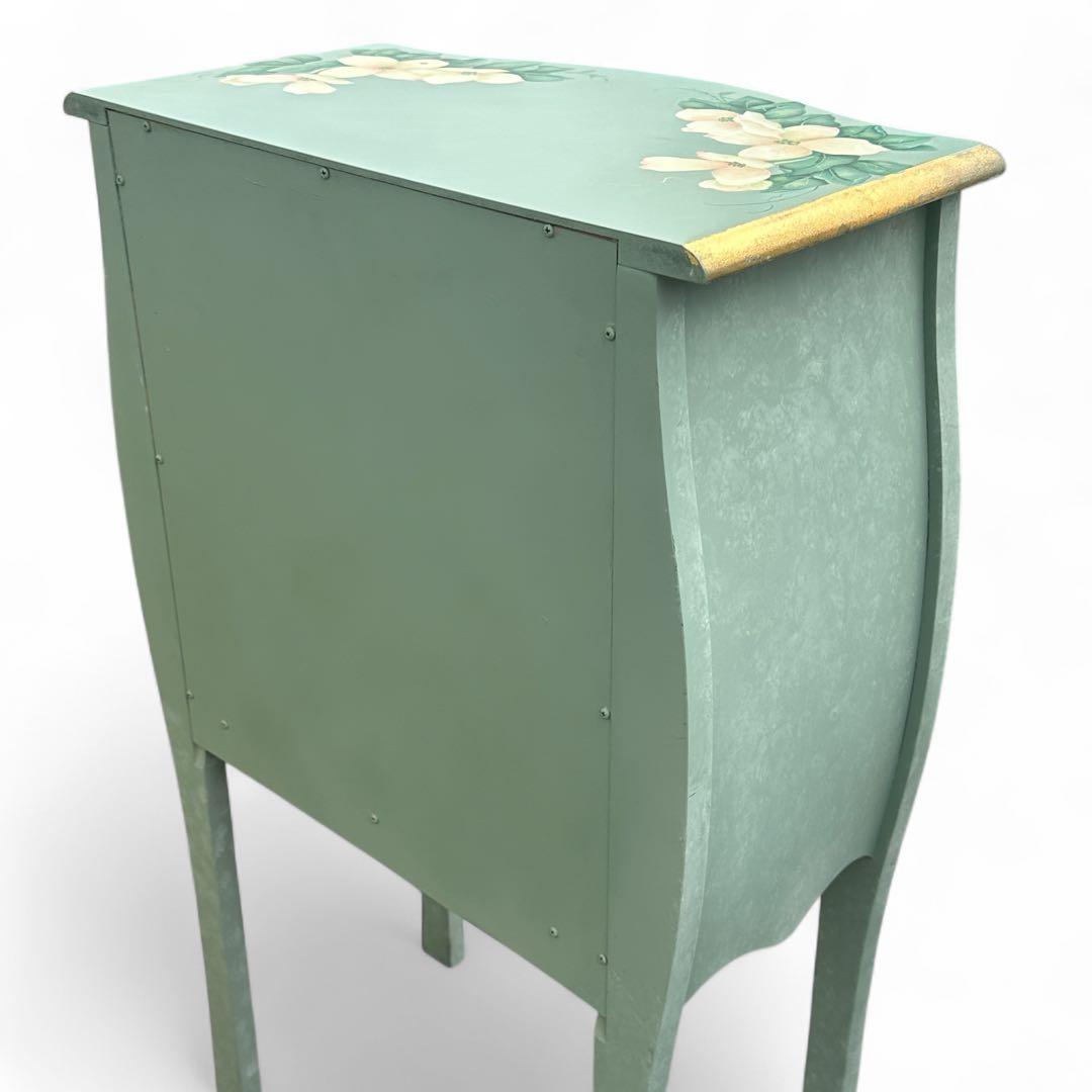 トールペイント ロココ調 コンソール サイドテーブル チェスト