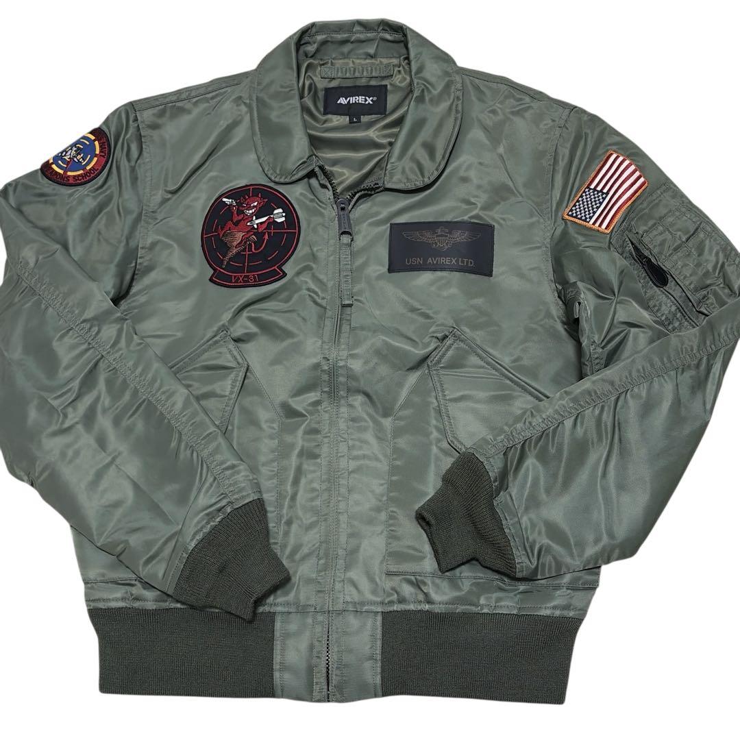 最終値下げ　AVIREX MA-1 CWU 36P VX-31 フライトJK