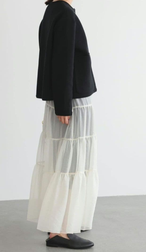 スローブイエナ　ダブルフェイスニットジャケット