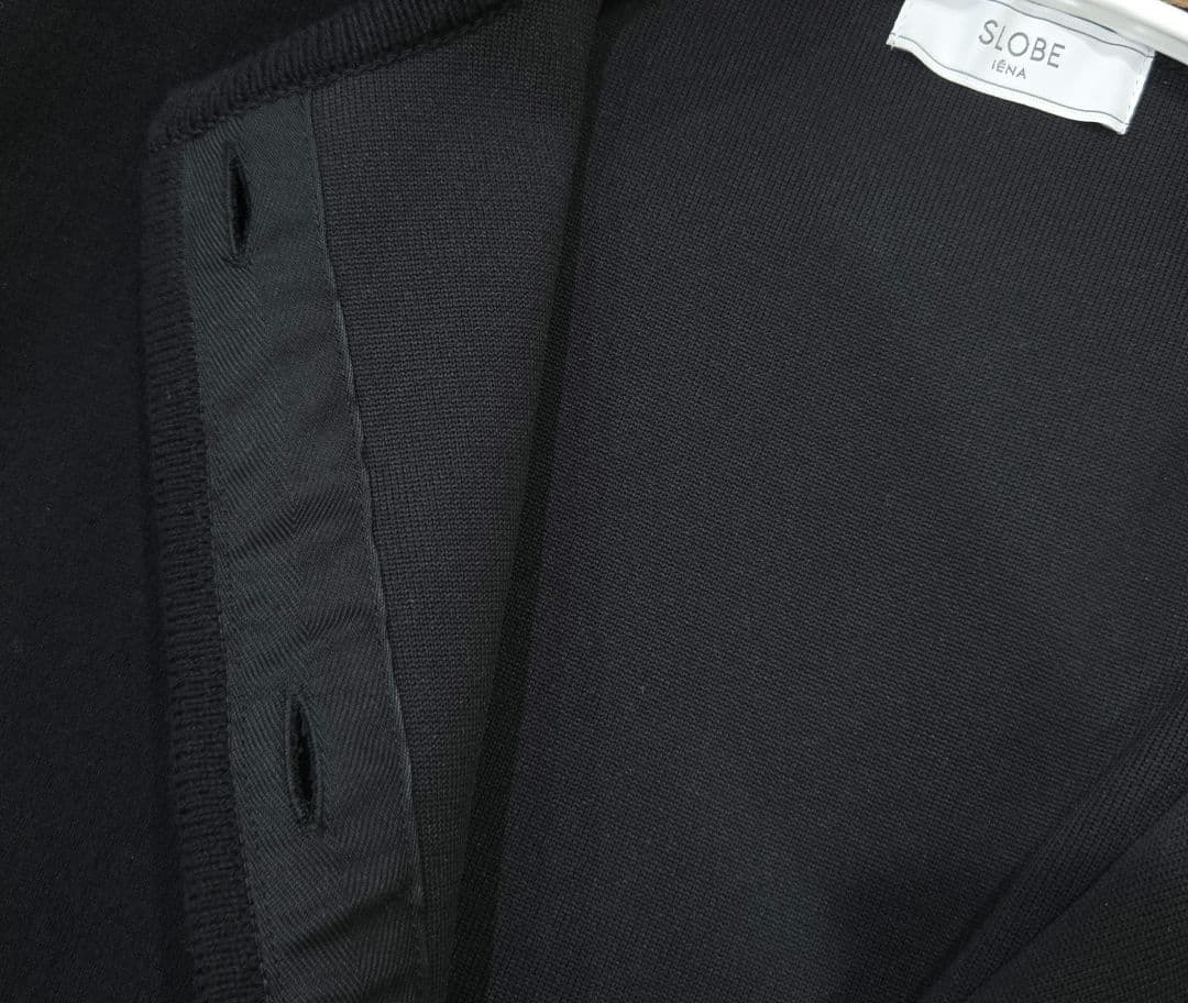 スローブイエナ　ダブルフェイスニットジャケット