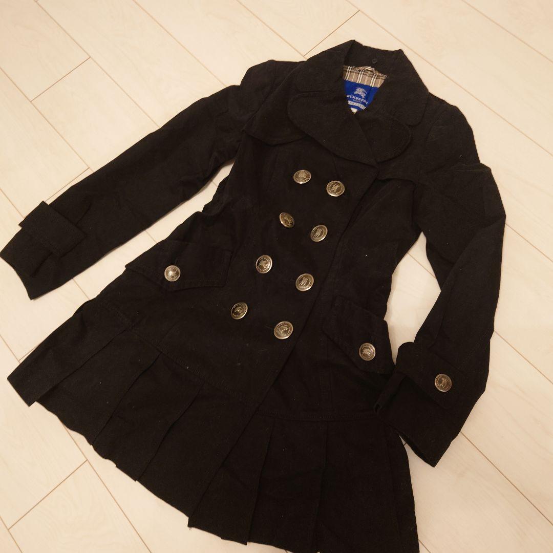 ✨BURBERRYBLUELABEL✨大きなメタルボタンのダブルコート✨美品✨