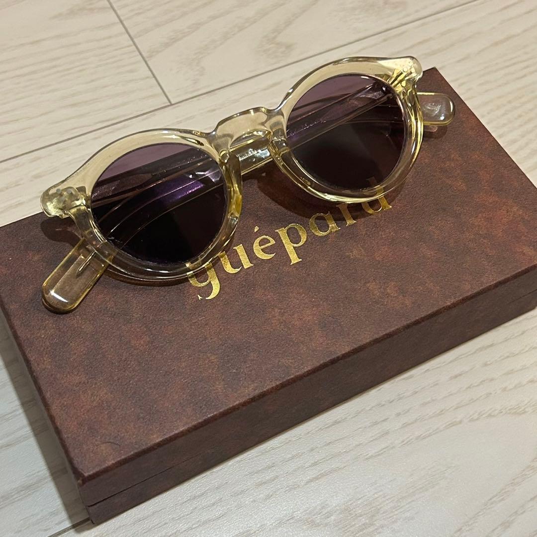 【美品】guepard ギュパール gp-07 クリアフレーム サングラス