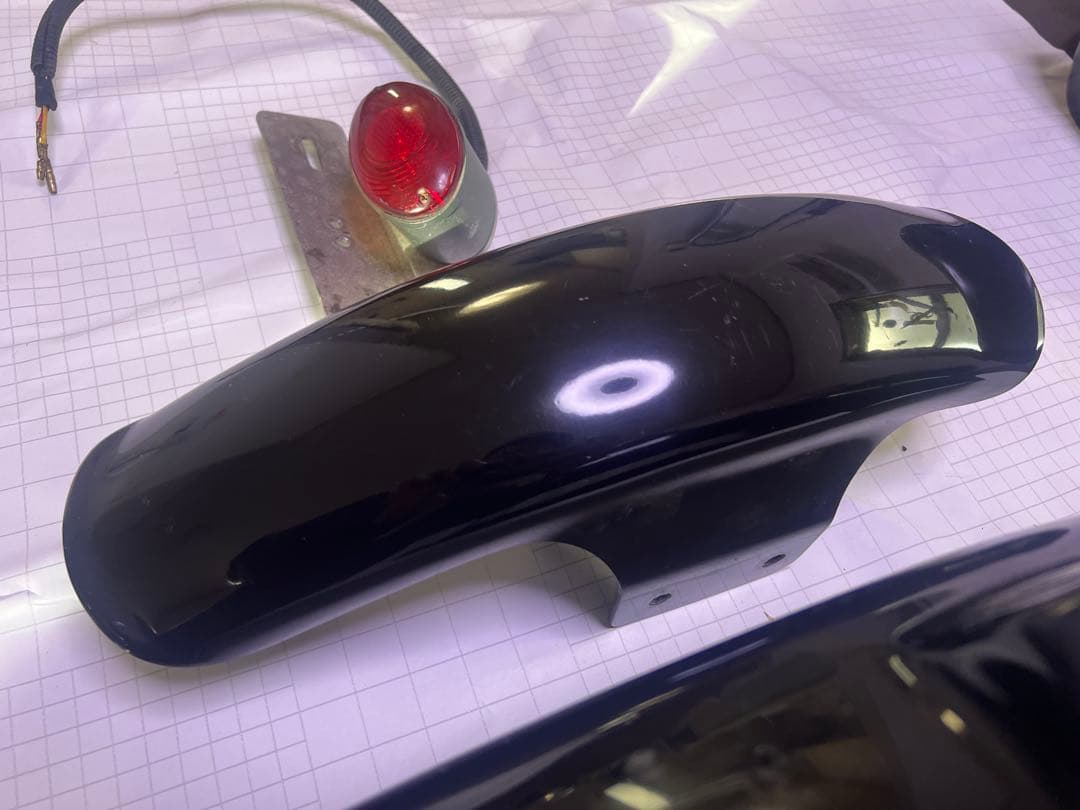 w650 社外フェンダー　前後