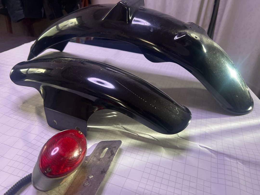 w650 社外フェンダー　前後