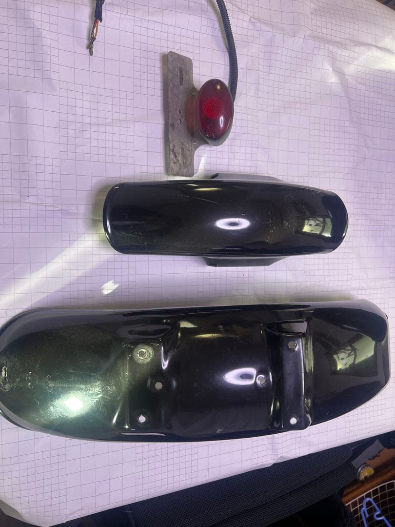 w650 社外フェンダー　前後