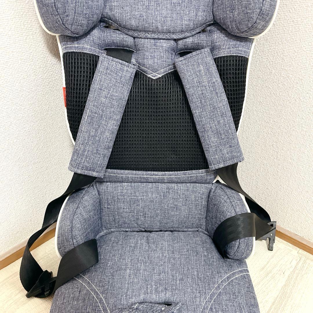 未使用級 日本育児 トラベルベストEC+ デニム チャイルドシート