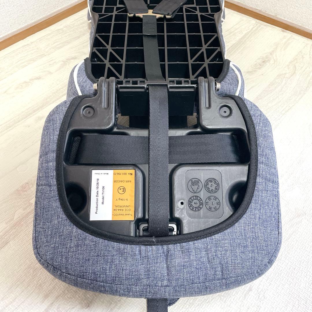 未使用級 日本育児 トラベルベストEC+ デニム チャイルドシート