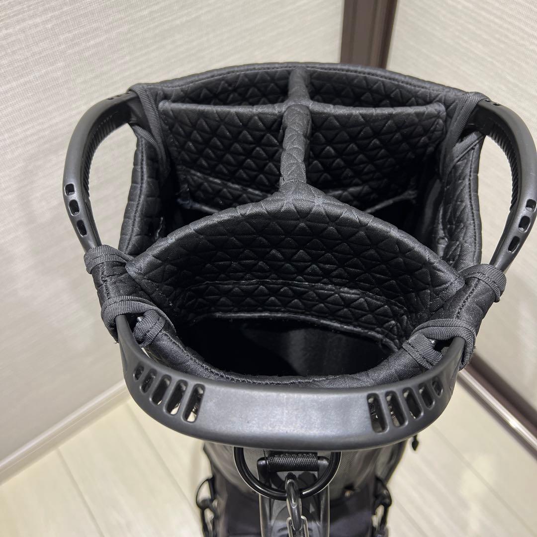 美品 MIURA ゴルフ キャディバッグ ブラック×ゴールド　三浦技研