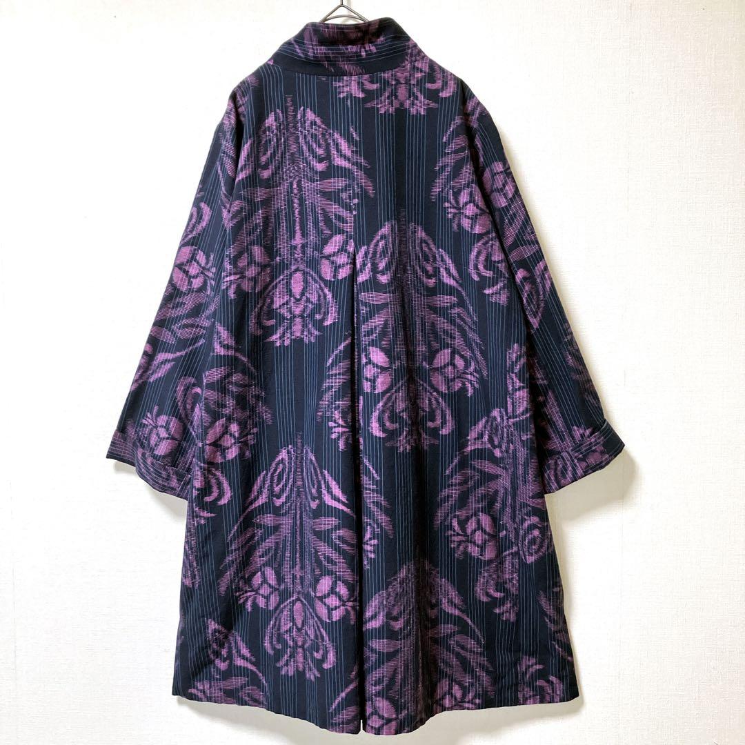 儀右衛門　ぎえもん　久留米かすり　スプリングコート　コート　希少　伝統工芸