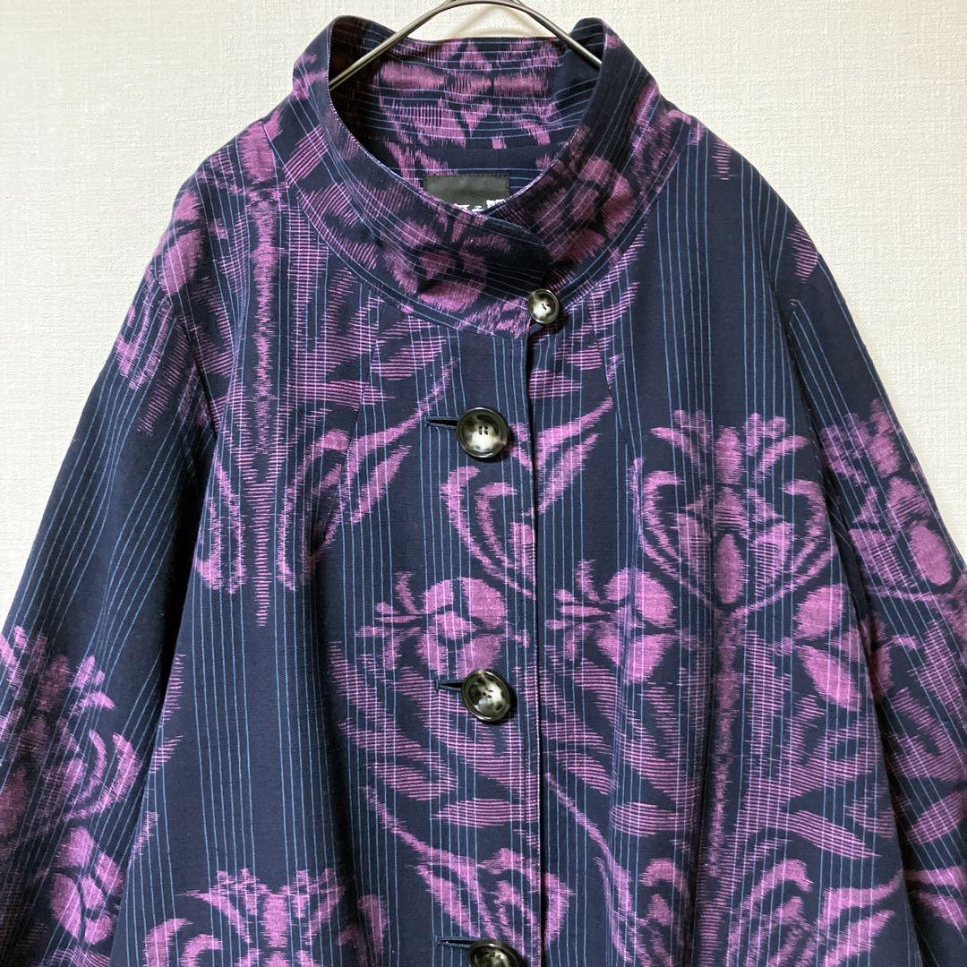 儀右衛門　ぎえもん　久留米かすり　スプリングコート　コート　希少　伝統工芸