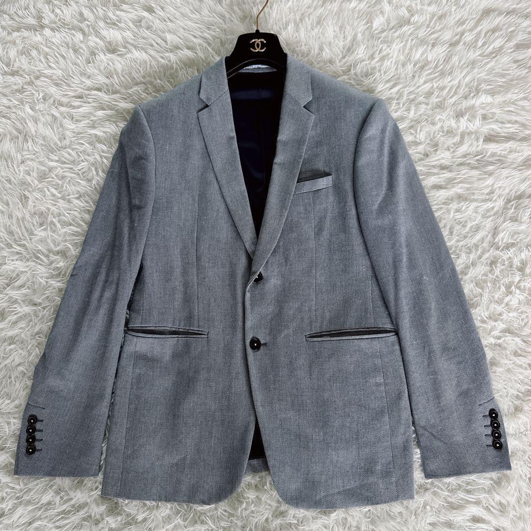 ZARA スーツセットアップ 2XL相当 希少サイズ・リネン混・軽量