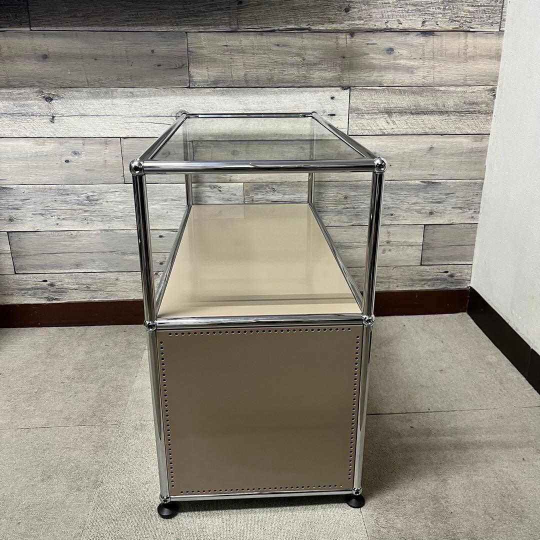 ★正規品★USMハラー １列２段　ガラス天板、ベージュ色