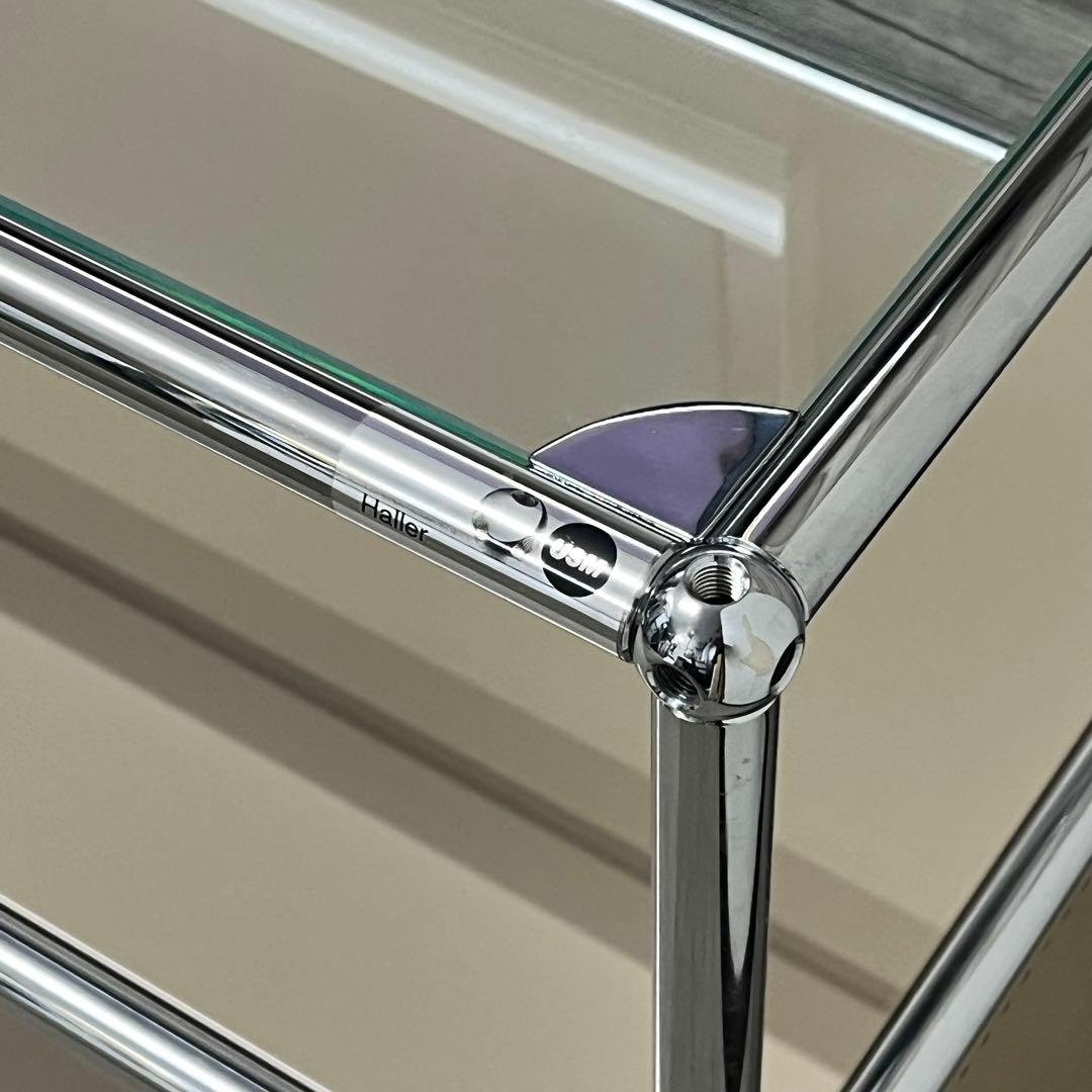 ★正規品★USMハラー １列２段　ガラス天板、ベージュ色