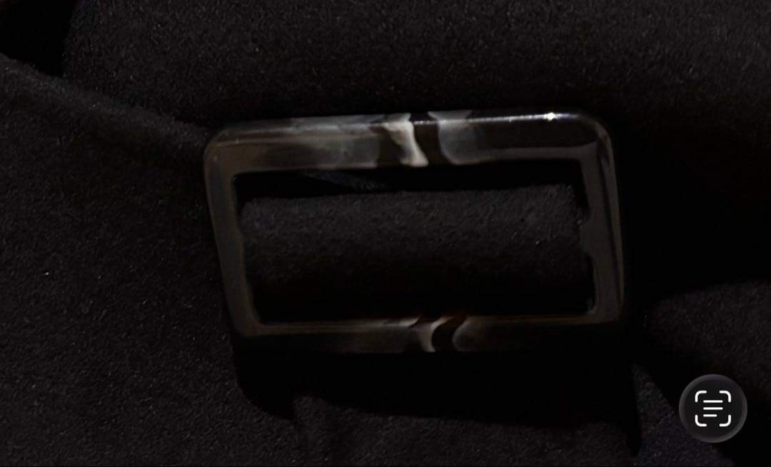 Emma　★SPORT MAX黒ベルテッドコートカシミヤS〜M