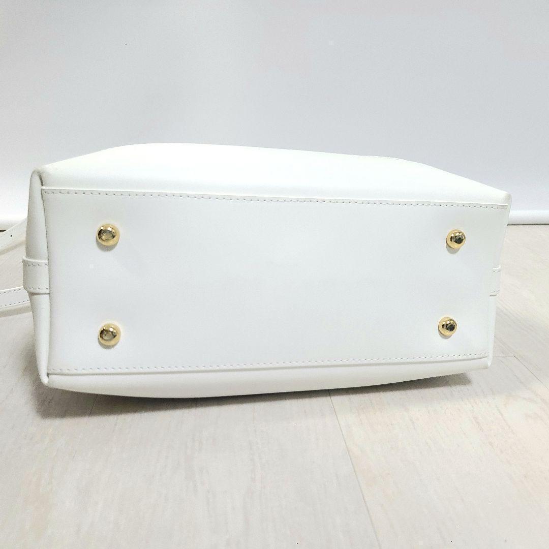 バーニーズニューヨーク トートバッグ 2way ショルダーバッグ ホワイト