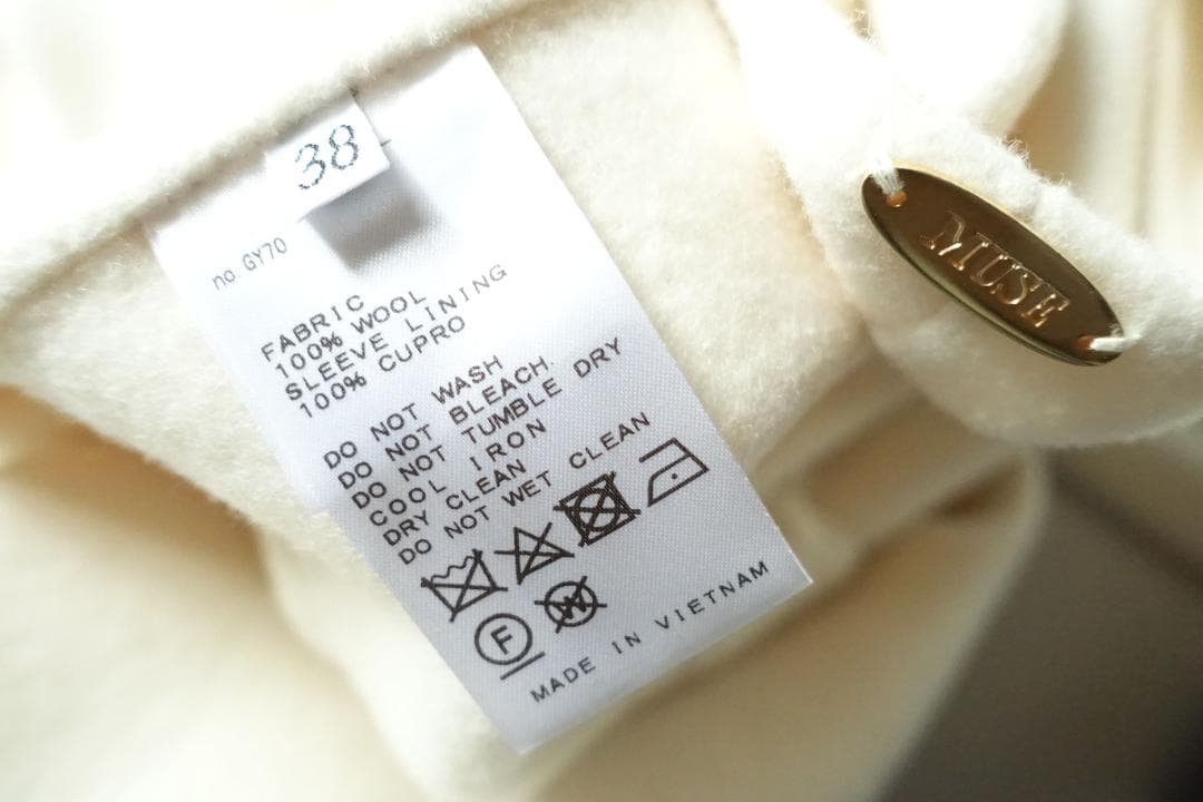 美品ドゥーズィエムクラス☆victorianリバーロングノーカラーコート38