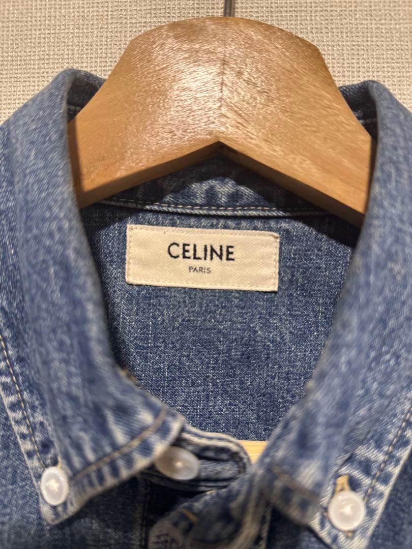 CELINE デニムシャツ S クロップド丈