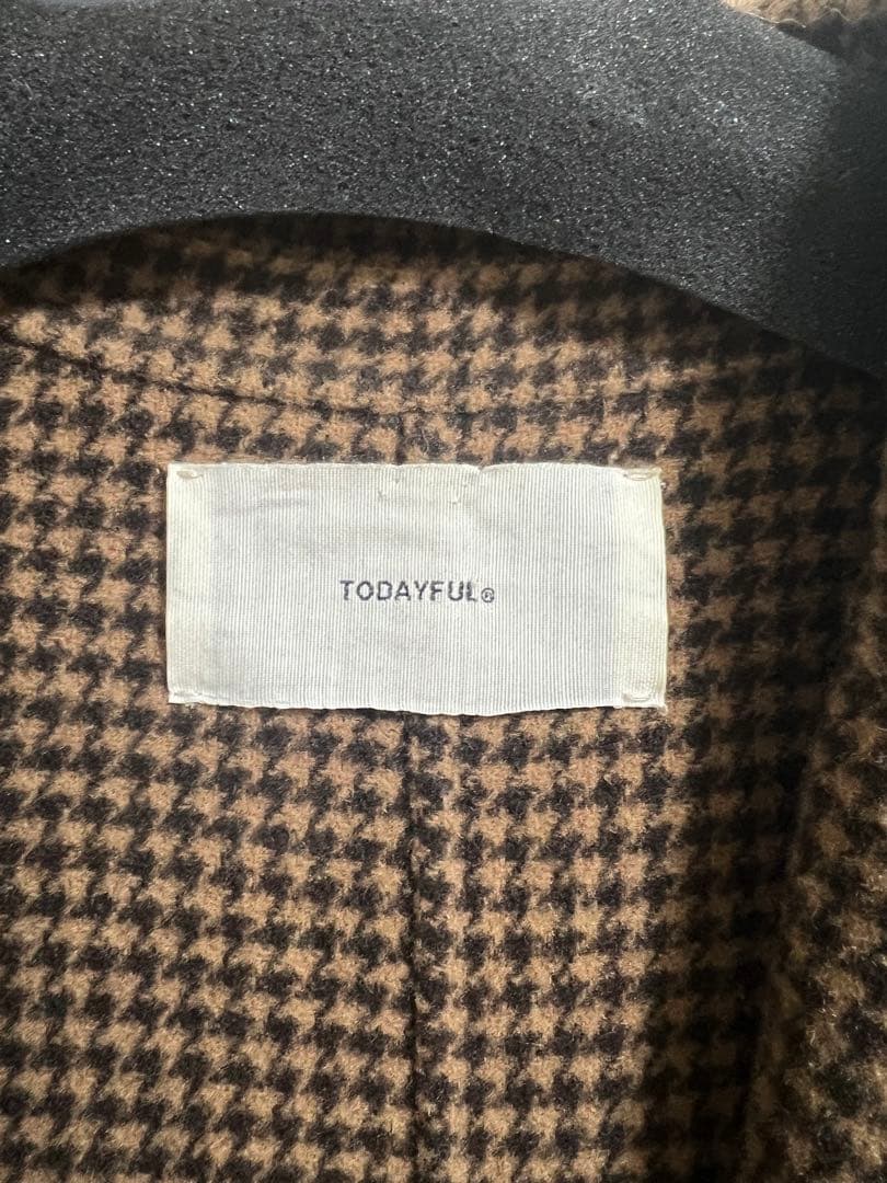 TODAYFUL Over Check Coat 36 オーバーチェックコート