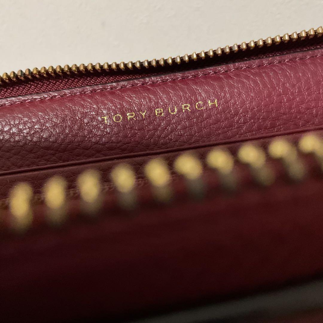 開店セール☆使用数日 美品 トリーバーチ レザー ラージロゴ ハーパー 長財布②