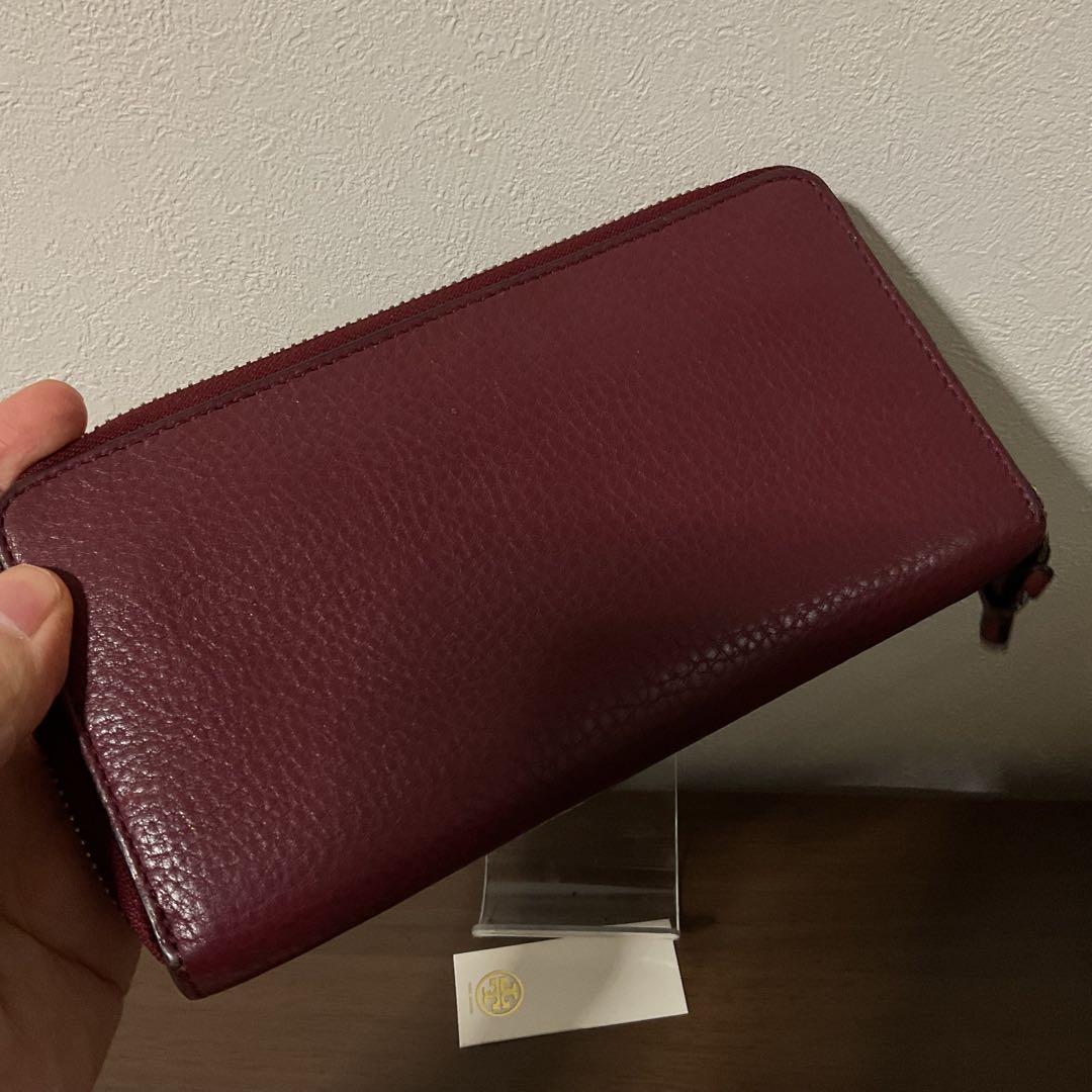 開店セール☆使用数日 美品 トリーバーチ レザー ラージロゴ ハーパー 長財布②