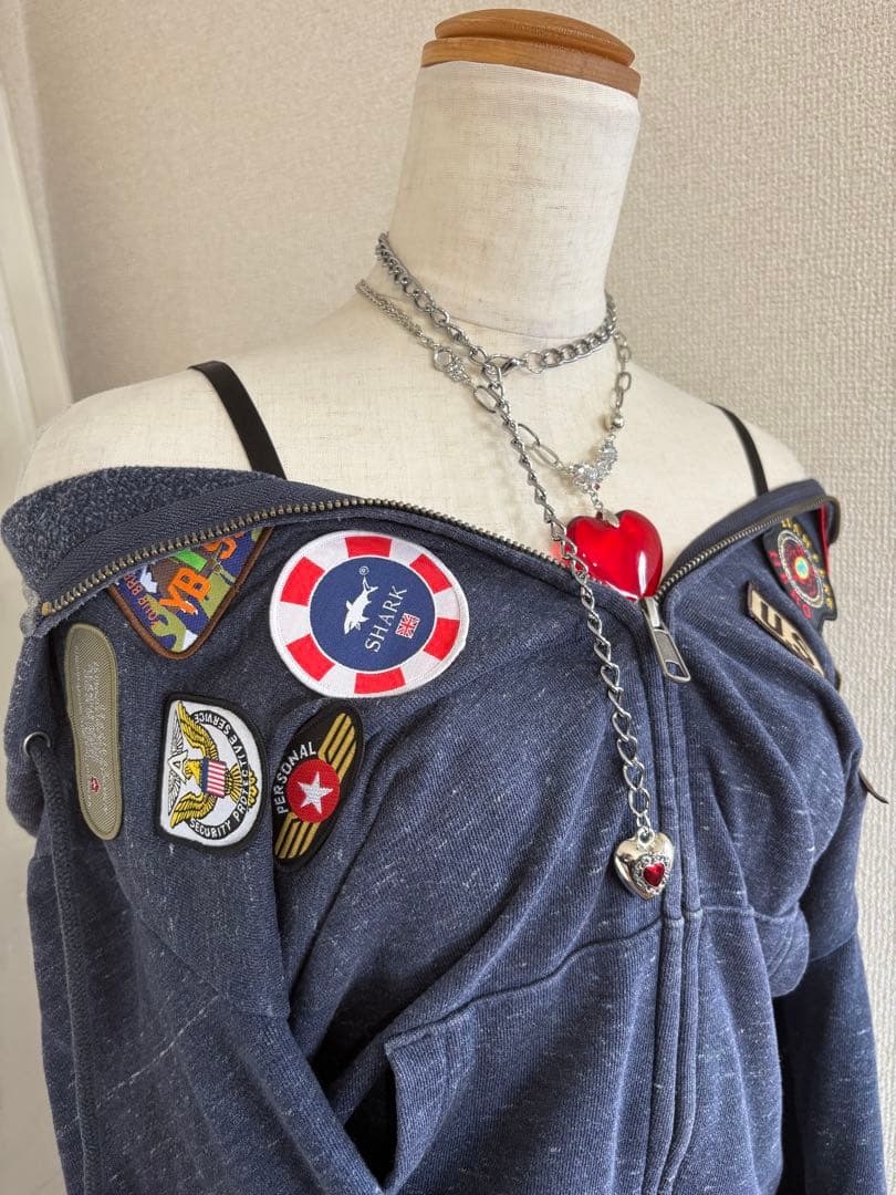 レア✴︎ワッペン軍もの平成ギャルフェアリーグランジNANA平成ギャルy2k古着屋