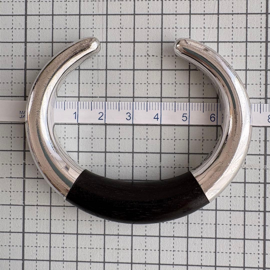 希少 ジョージジェンセン バングル A33B エボニー 黒檀 ヴィンテージ 廃盤