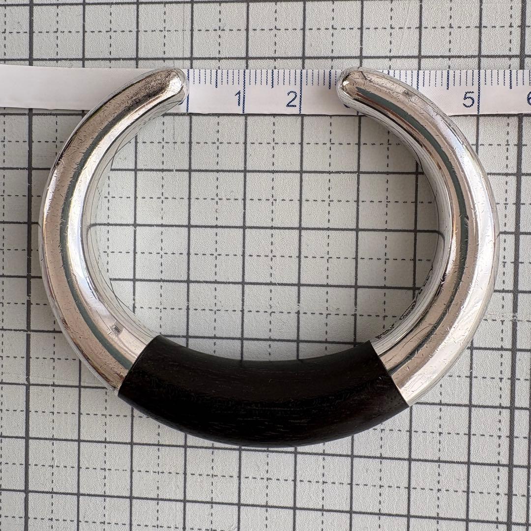 希少 ジョージジェンセン バングル A33B エボニー 黒檀 ヴィンテージ 廃盤