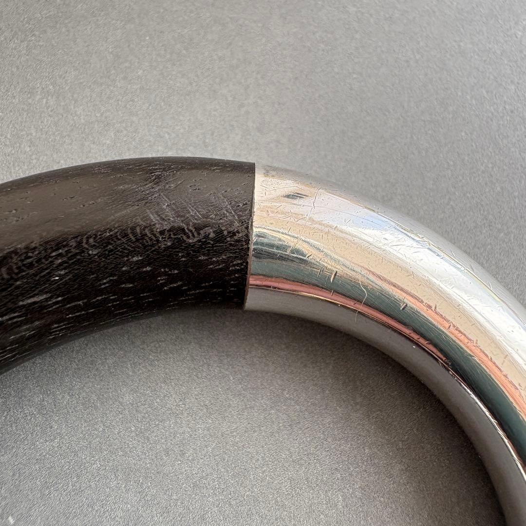 希少 ジョージジェンセン バングル A33B エボニー 黒檀 ヴィンテージ 廃盤