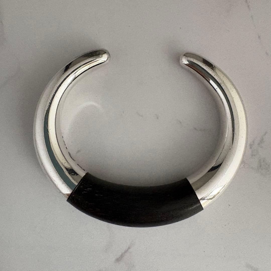 希少 ジョージジェンセン バングル A33B エボニー 黒檀 ヴィンテージ 廃盤