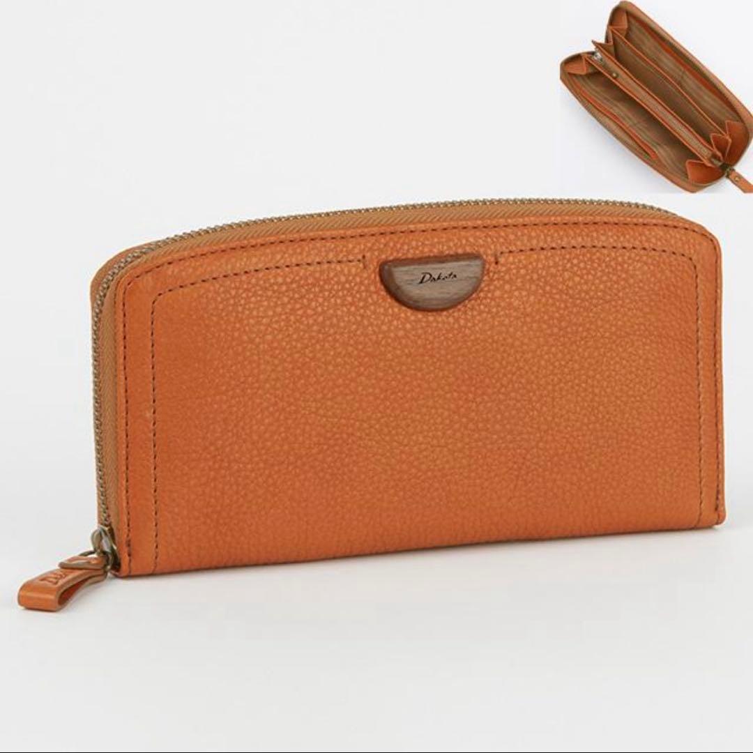 【新品】DAKOTA ダコタ アーブル クルミ 胡桃 ラウンドファスナー長財布