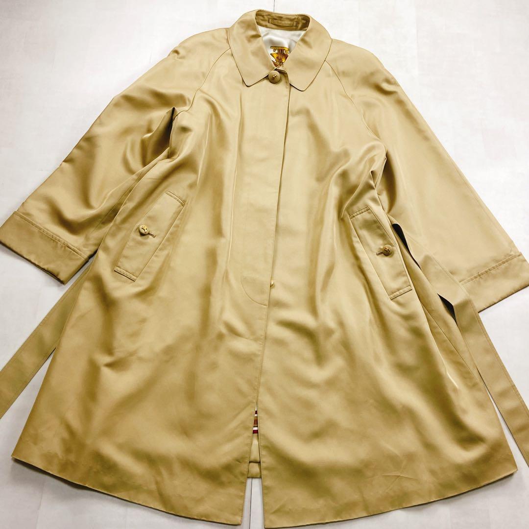 希少！極美品 金タグ バーバリー プレステージコレクション シルク スカーフ柄