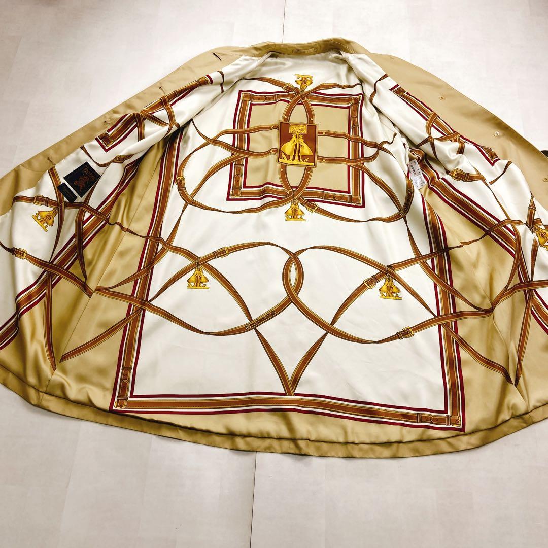 希少！極美品 金タグ バーバリー プレステージコレクション シルク スカーフ柄