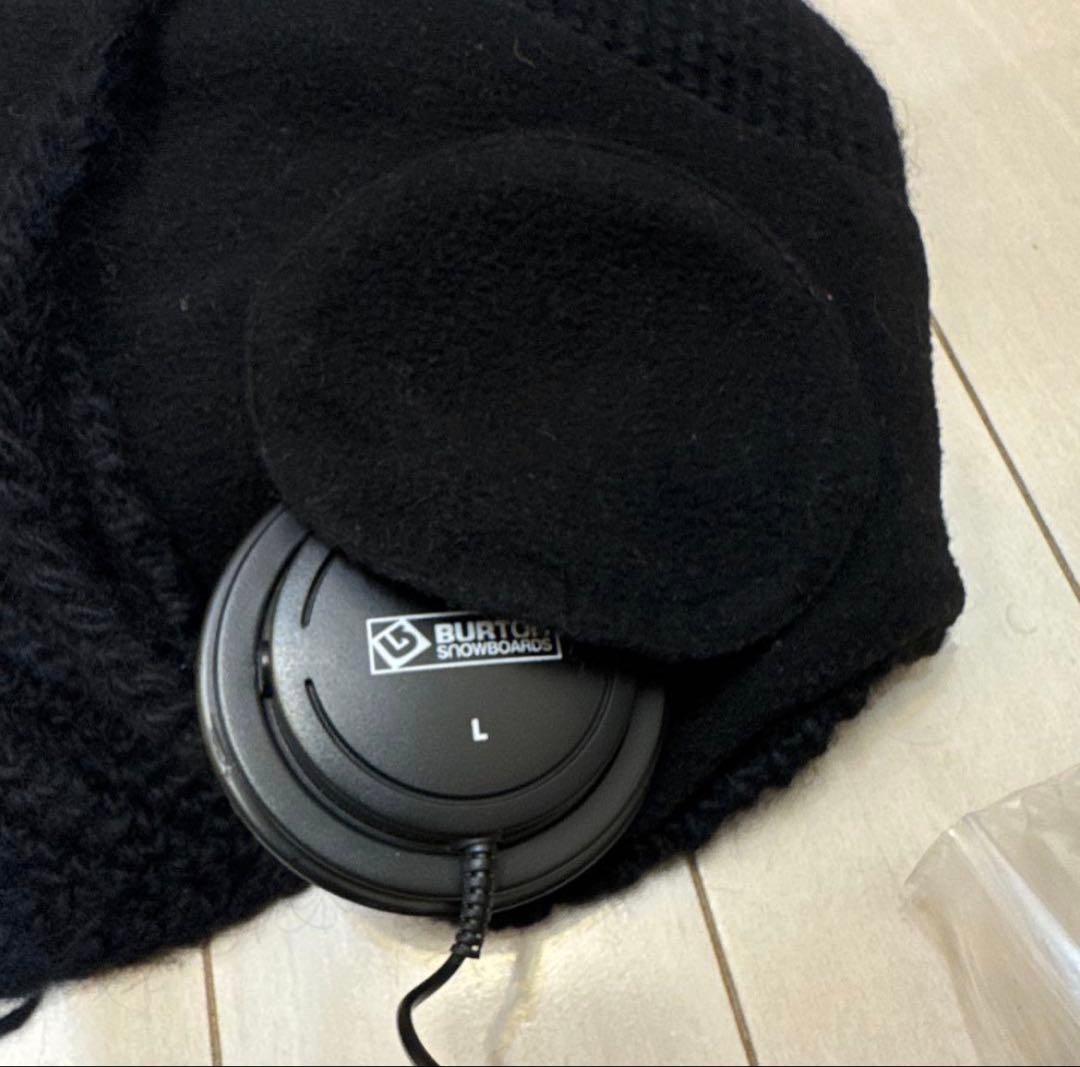 バートン内蔵スピーカー付きニット帽 黒☆