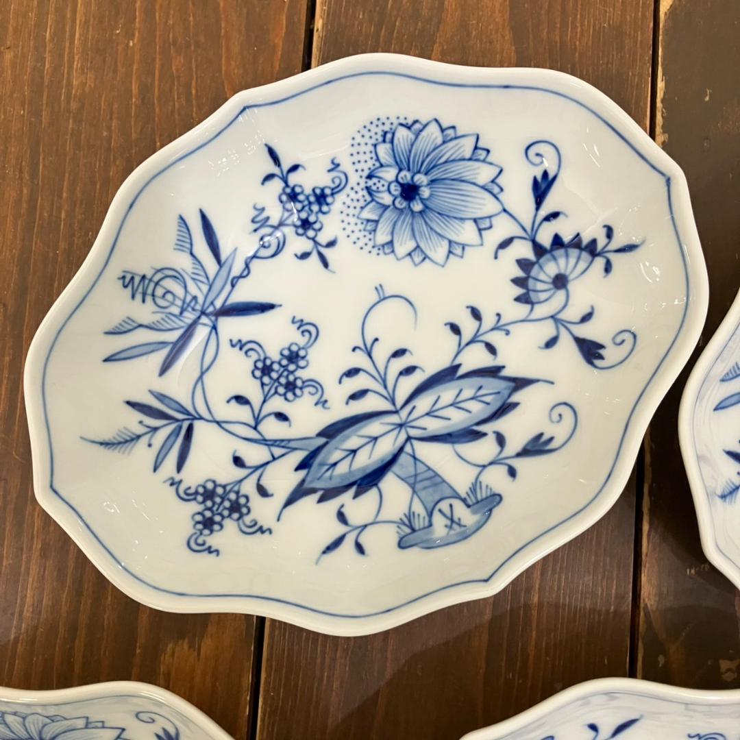 MEISSEN　マイセン ブルーオニオン スモールディッシュ　5枚セット