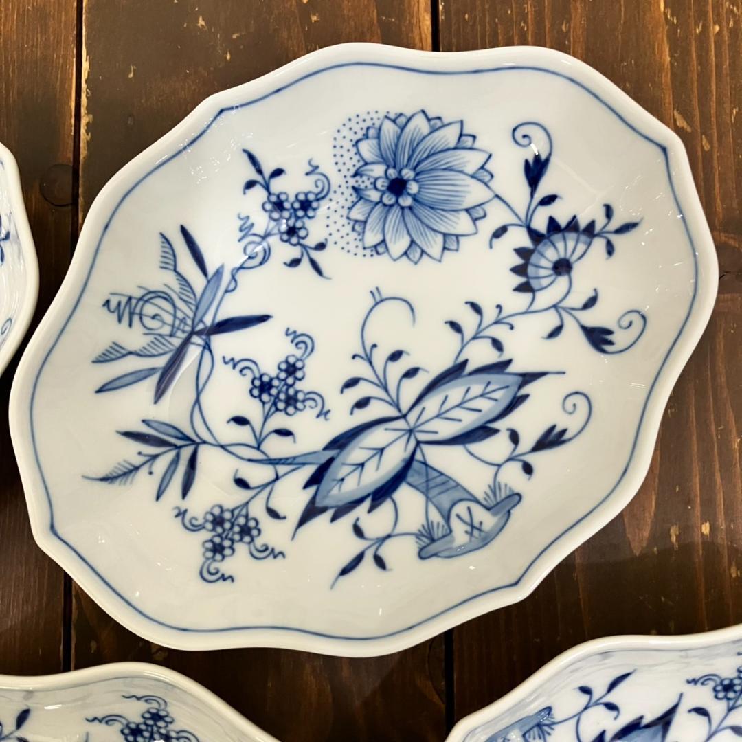 MEISSEN　マイセン ブルーオニオン スモールディッシュ　5枚セット