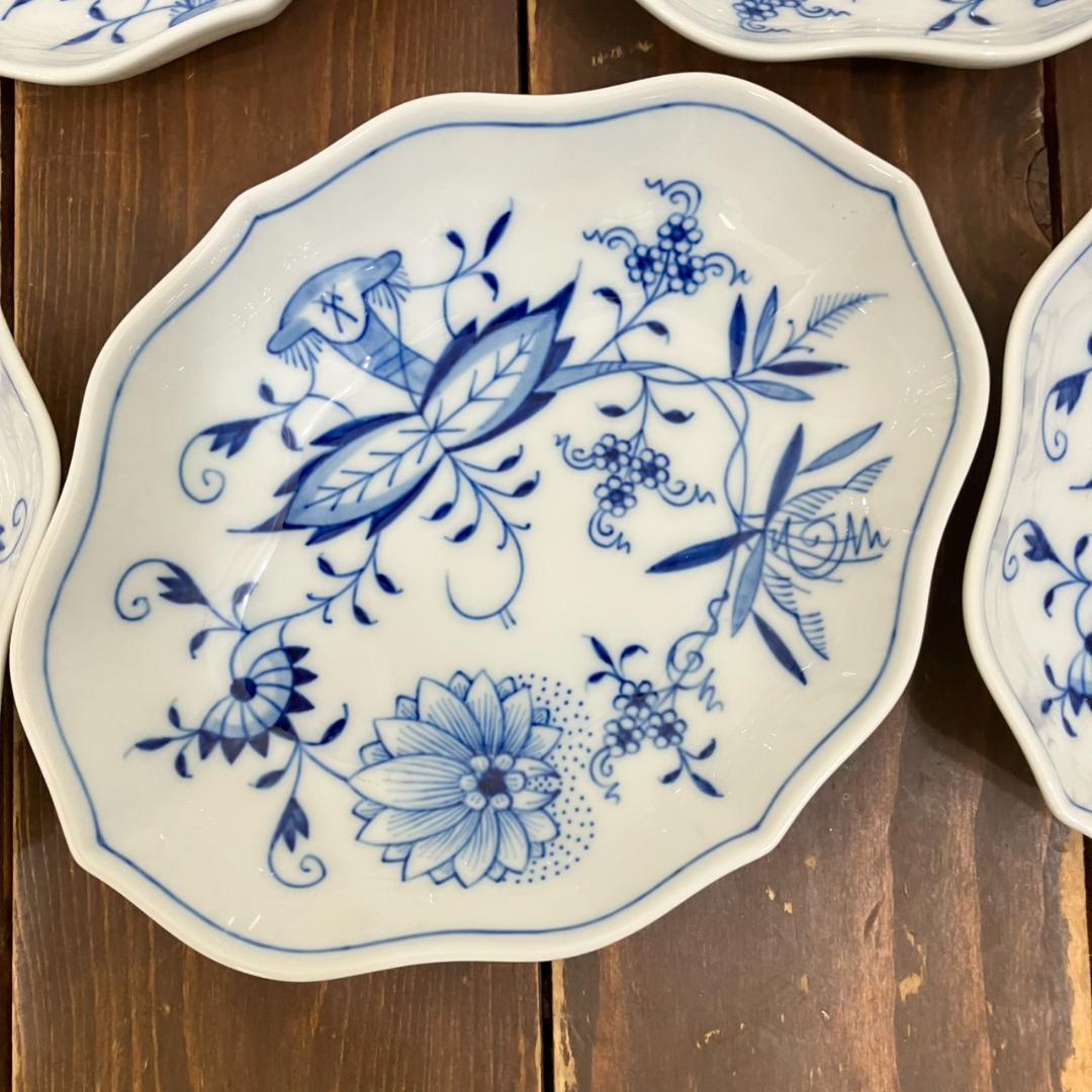 MEISSEN　マイセン ブルーオニオン スモールディッシュ　5枚セット