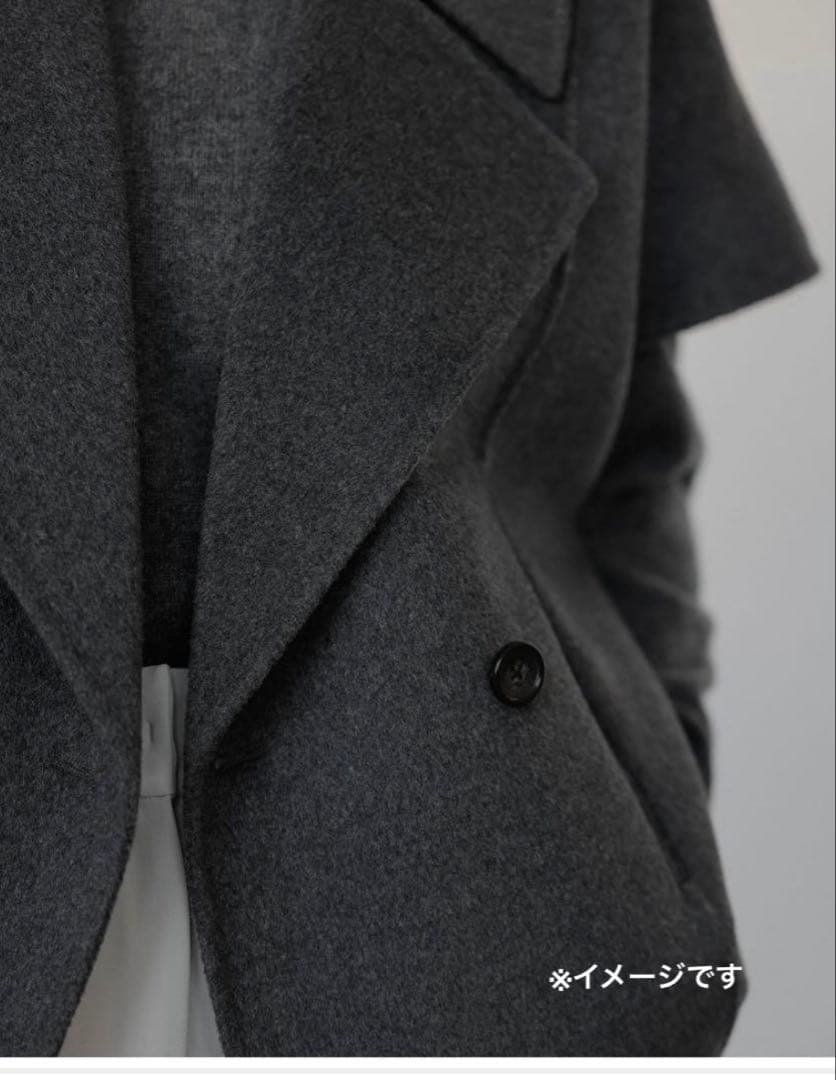 エ　Na.e Standard Wool Vest チャコール ウールベスト