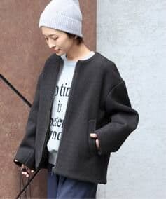 ジャーナルスタンダードレリューム　ポリエステルナッピングブルゾン