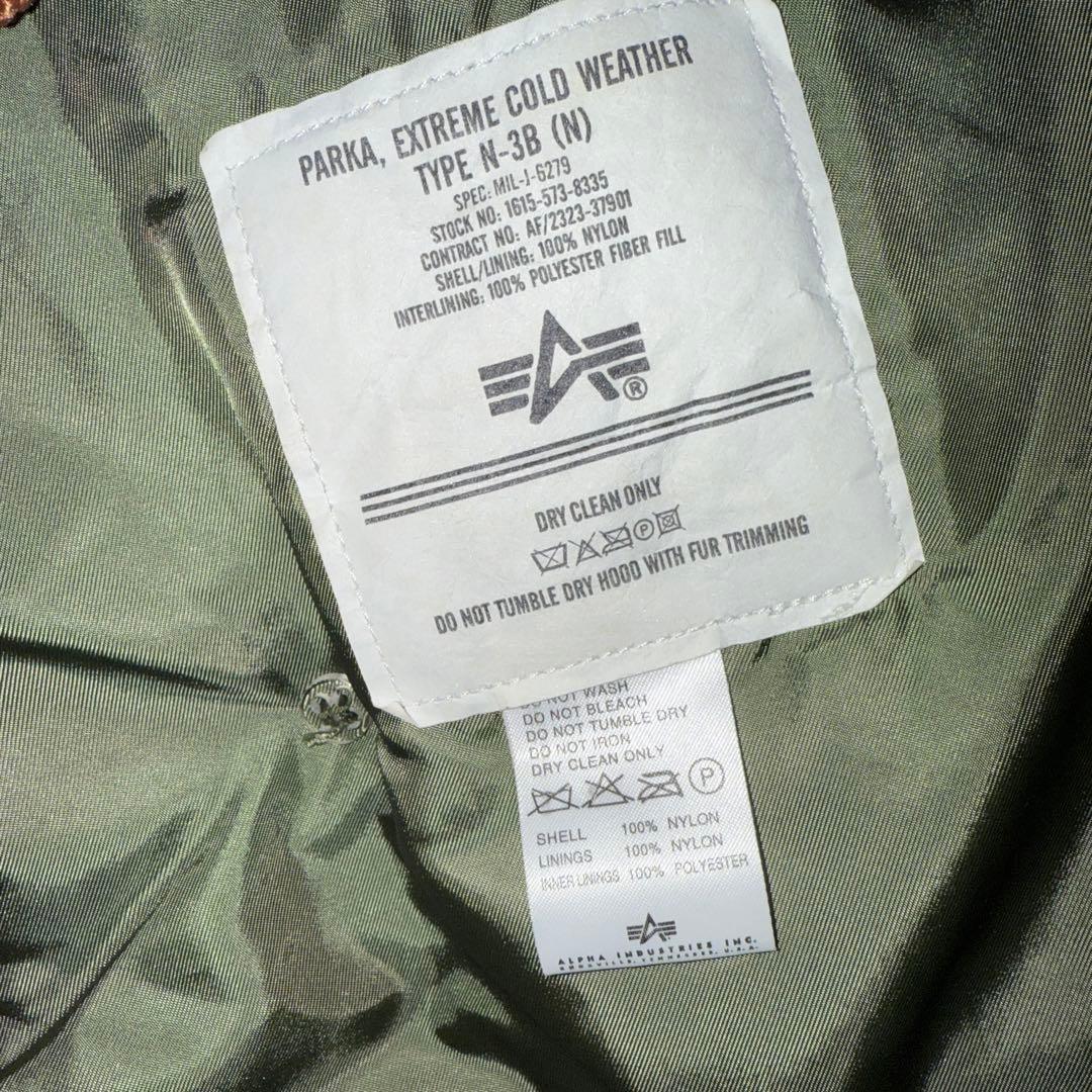 希少 限定 ALPHA アルファ N3B MADE IN USA M 米国製