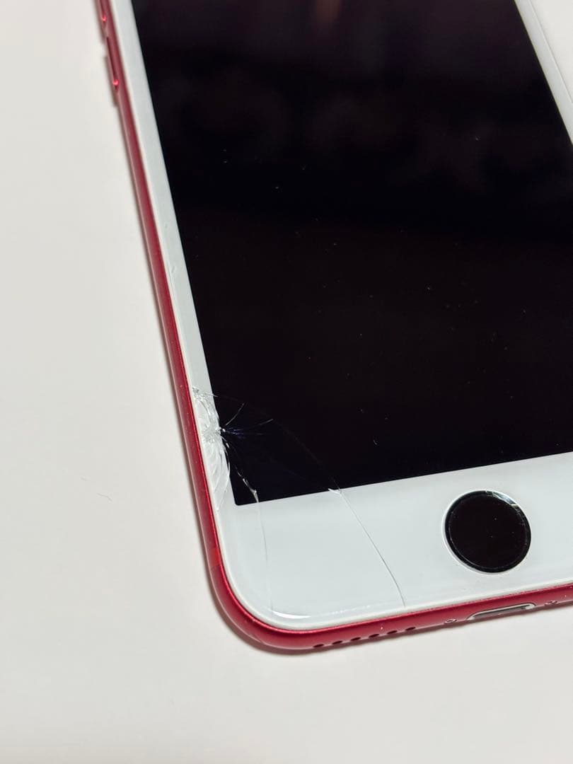 iPhoneSE 第二世代 64GB RED フロントパネルカスタム→ホワイト