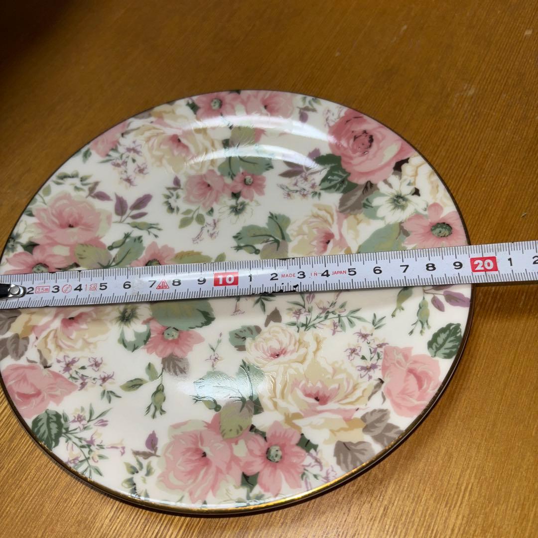 日本製MARUI花柄食器セット ティーポット付き