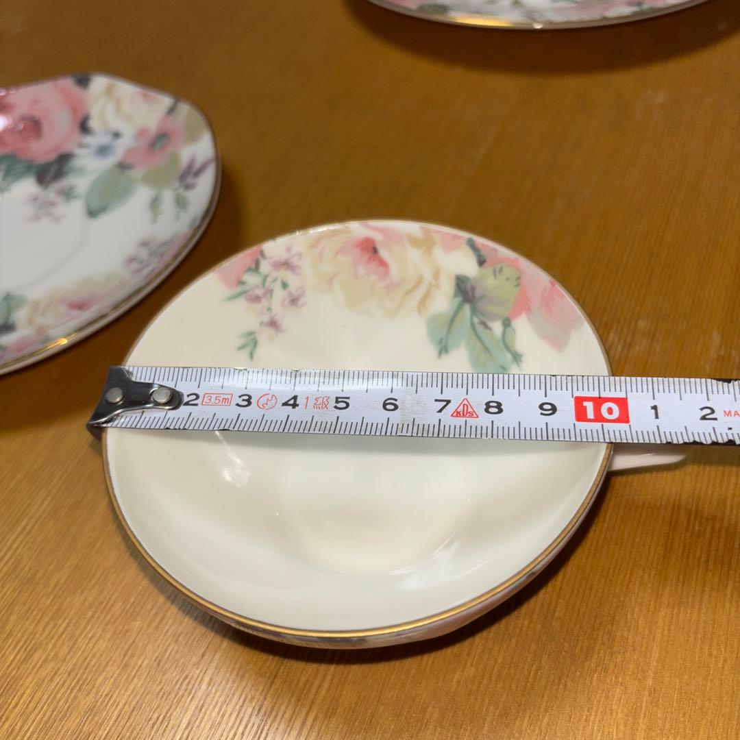 日本製MARUI花柄食器セット ティーポット付き