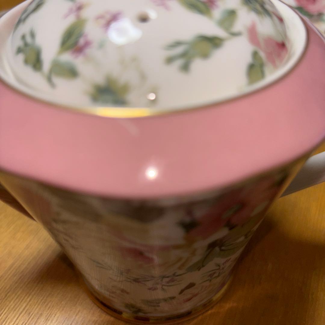 日本製MARUI花柄食器セット ティーポット付き