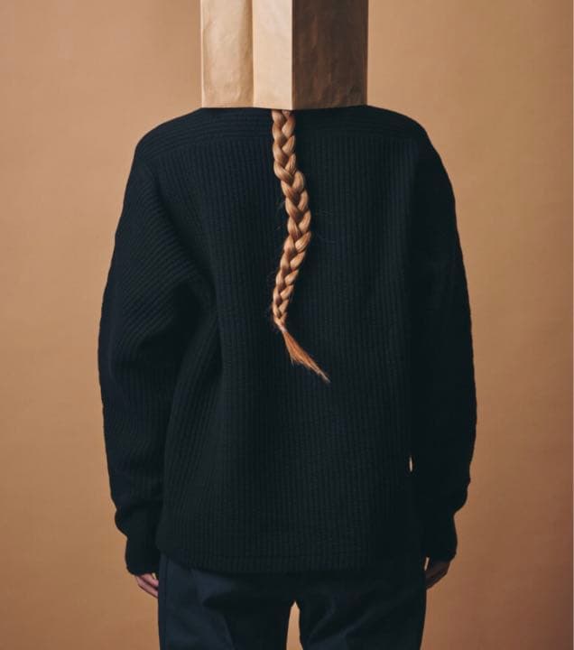 m.u 凸凹 L/S ブラック JAPONESS