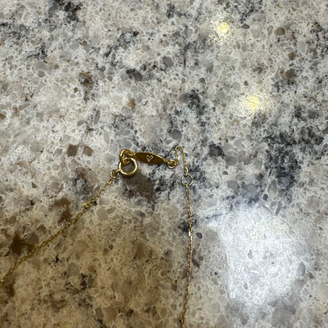 AHKAH イニシャル ネックレスS 18Kイエローゴールド/ダイヤモンド