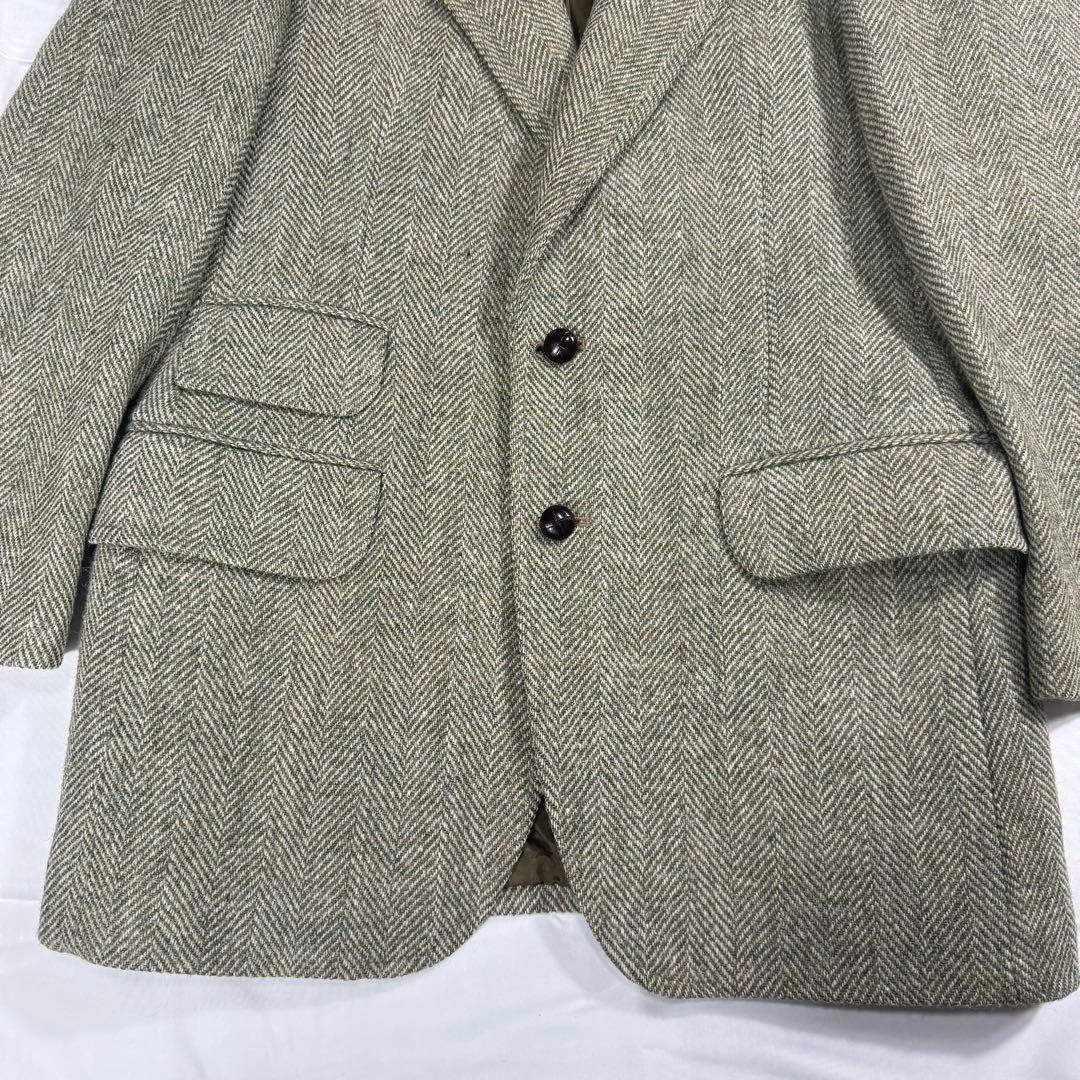 【希少】70's 青タグ ハリスツイード ヴィンテージツイードジャケット