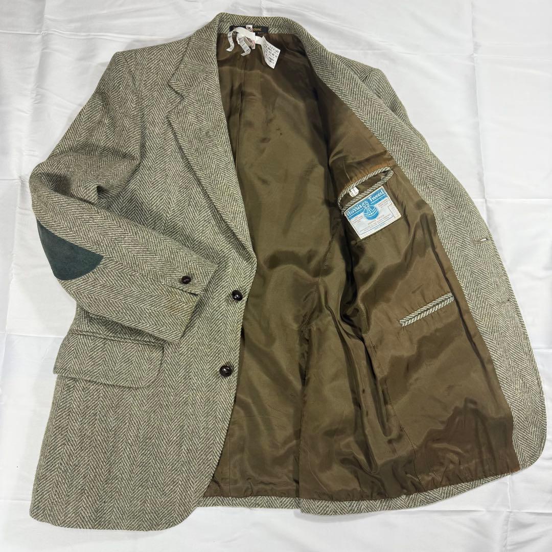 【希少】70's 青タグ ハリスツイード ヴィンテージツイードジャケット