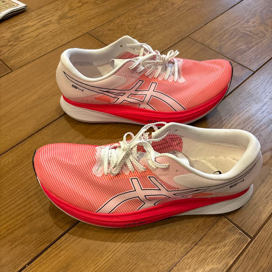 ASICS S4 28.5 Diva Pink/White 走行62km美品